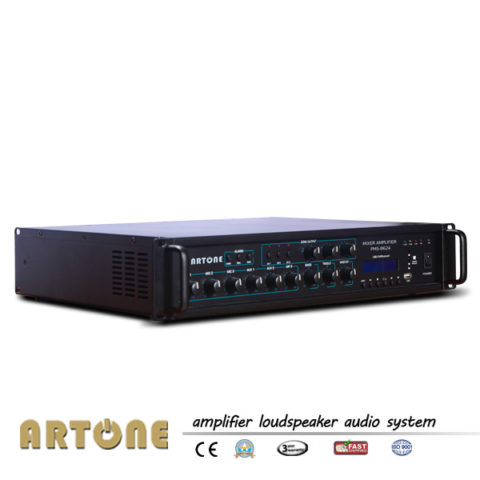360W Rackmount PA Mixing Amplifier with 6 Zones