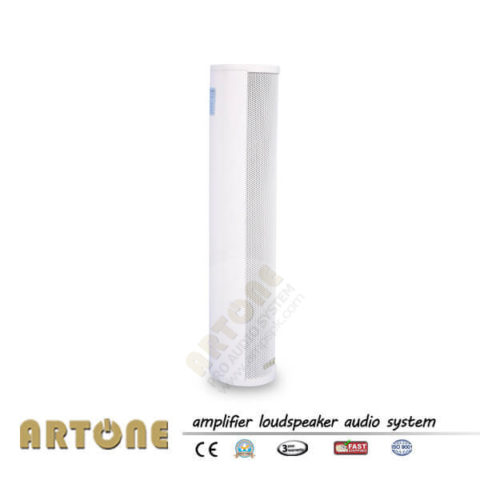 Small Column Speaker ARTONE Slim Audio System 80W Power Wall Loudspeaker Install